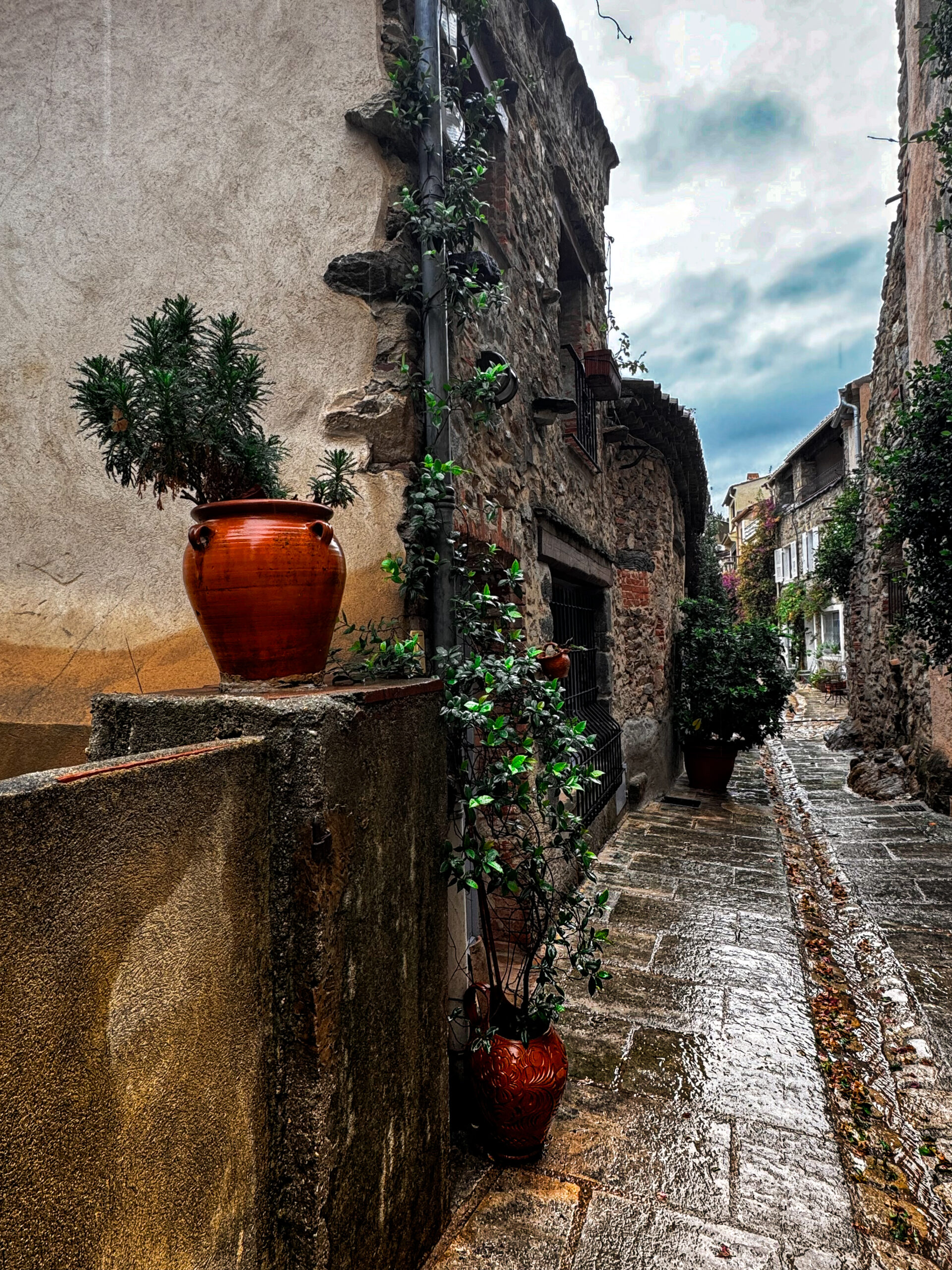 You are currently viewing A Rainy Day in Grimaud, France