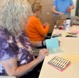 Read more about the article Creating Recycled Cards for assisted living